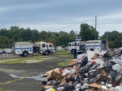 Trash Truck Catches Fire, Dumps Garbage In Horsham | Hatboro, PA Patch