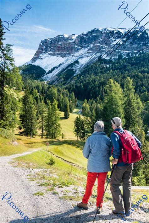 An der bergstation der seilbahn, genießt man ein panorama von fast ganz südtirol bis hin zu den bergen trentinos, lombardei und österreich. picosmo.com | Wanderer an der Seceda | Südtirol ...