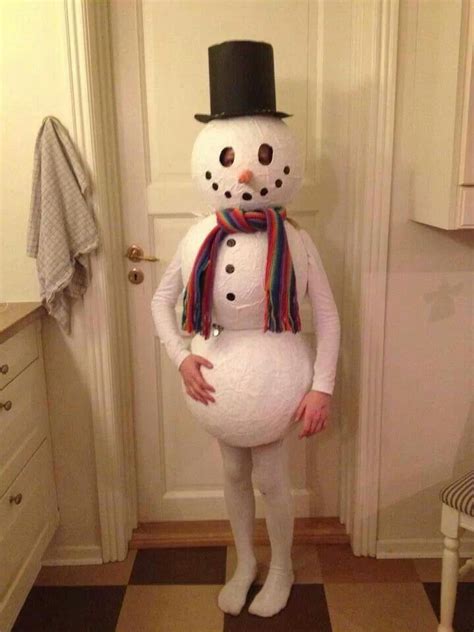 Snowman Outfit Disfraces Hechos En Casa Disfraces De Navidad