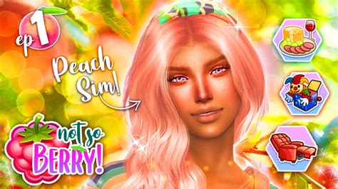 New Not So Berry Challenge 🍑 Peach 1 The Sims 4 Youtube