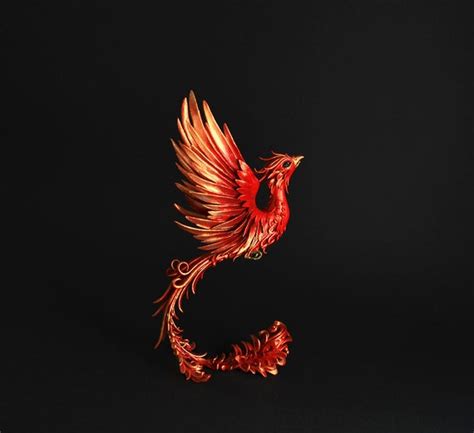 Firebird Sculpture Phoenix Sculpture Phoenix Figurine Phoenix