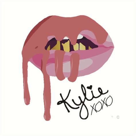 Kylie Jenner Lipkit Signature Art Print By Wncest Redbubble