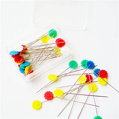 Good 100pcs Sewing Accessories Patchwork Pins Sewing Pin With Box Diy