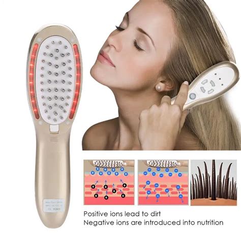 Electric Scalp Photon Ion Massage Comb Hair Growth Device Hair Stimulating Massager In Combs