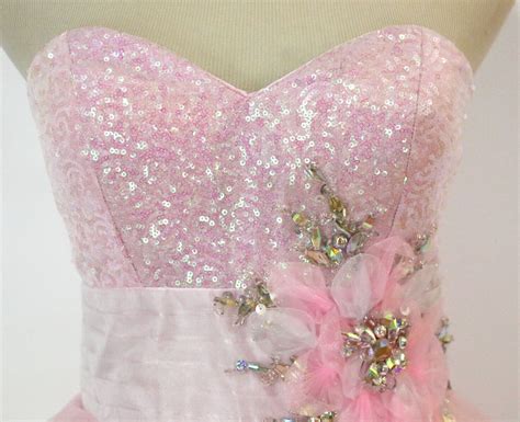 nwt jovani size 2 light pink prom formal long gown sequin dress cruise high low ebay
