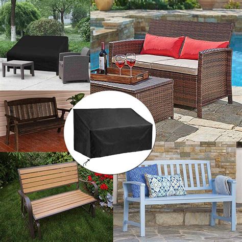 Heavy Duty Outdoor Waterproof Garden Bench Seat Cover For Furniture 23