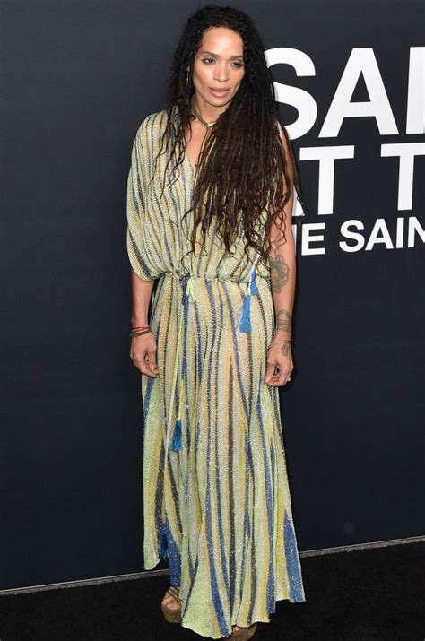 Jason Momoa Lisa Bonet Wrap Dress Maxi Dress Rugged Style Zoe Kravitz Bohemian Chic Her