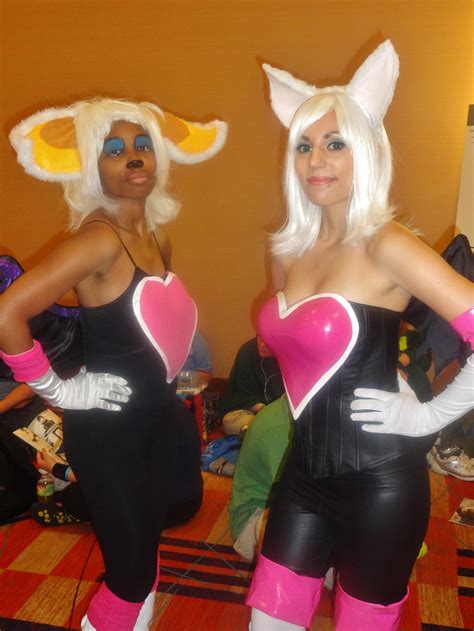 Sonic The Hedgehogs Rouge The Bat Double Cosplay By Gamerzone18 On
