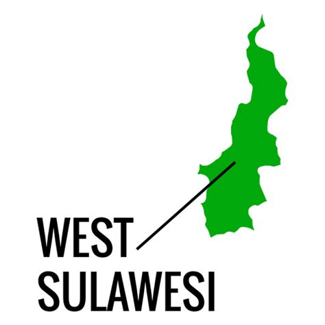 West Sulawesi Province Map Transparent Png And Svg Vector File