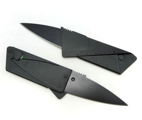 Cardbk 3x Credit Card Wallet Knife Folding Cardsharp Stainle