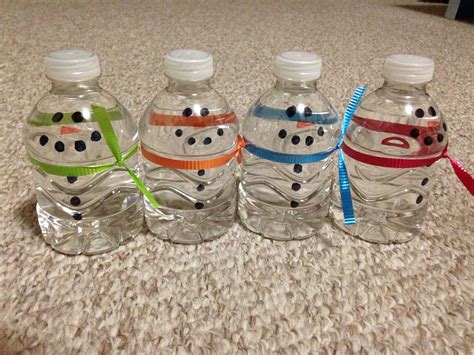 Water Bottle Snowmen Christmas Decorations For Kids Kids Water
