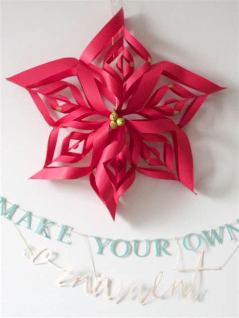 Make A Paper Snowflake Star Christmas Ornament Hgtv