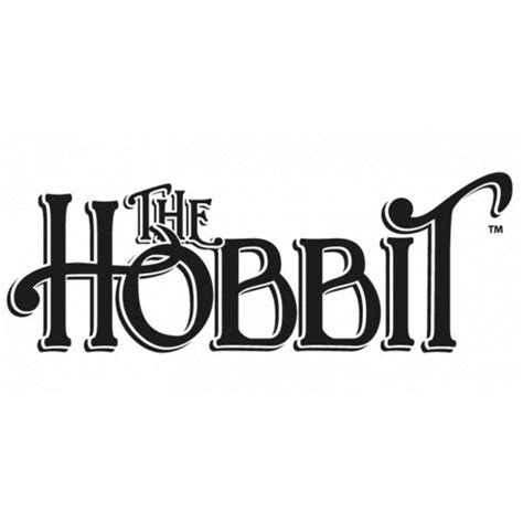 Logo Hobbit Bw 620×310 Liked On Polyvore Featuring Words Quotes