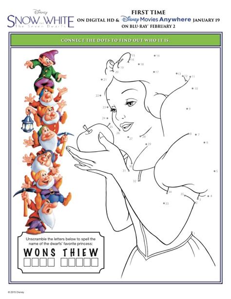 Free Snow White Printables Free Snow White Activity Sheets Free