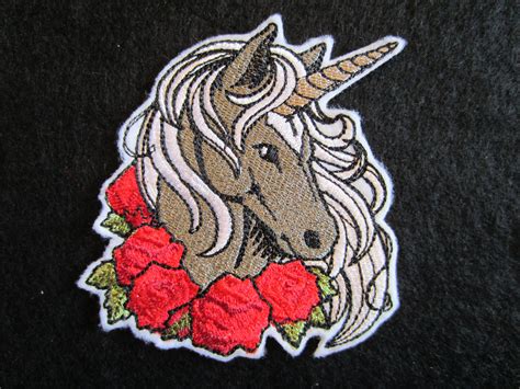 Embroidered Unicorn Iron On Patch Unicorn Patch Iron On Etsy