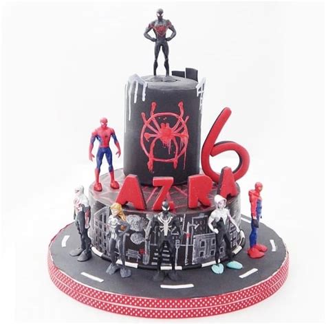 Miles Morales Spider Man Into The Spider Verse Birthday Cake With Miles