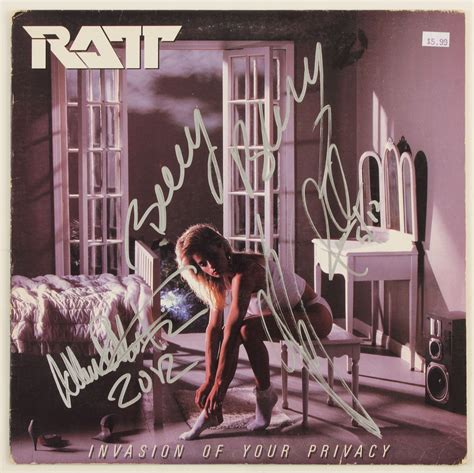 Lot Detail Ratt Signed Invasion Of Your Privacy Album