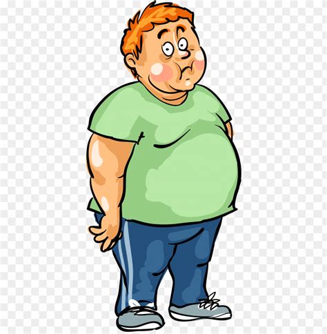 Free Download HD PNG Man Male Fat Fat Man Cartoon PNG Transparent With Clear Background ID