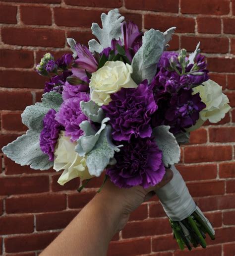 See more ideas about wedding, purple wedding, purple and silver wedding. Purple & Ivory Bridal Bouquets {Columbus, Ohio Wedding ...