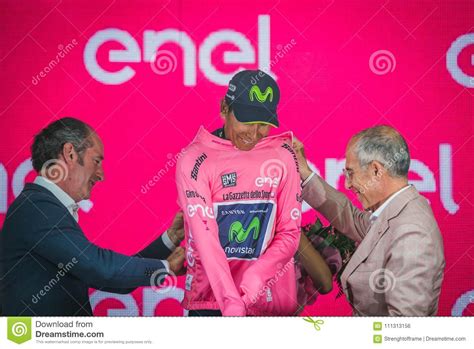 Uci world team aus spanien. Asiago, Italien Am 27. Mai 2017: Team Nairo Quintana ...