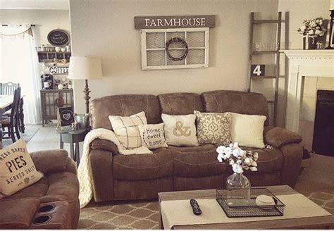 In Love Brown Couch Living Room New Living Room Farm House Living