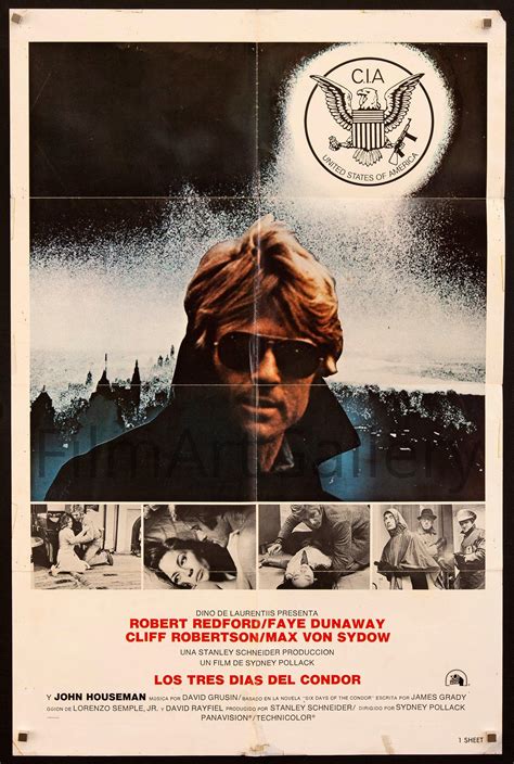 3 Days Of The Condor Vintage Movie Poster