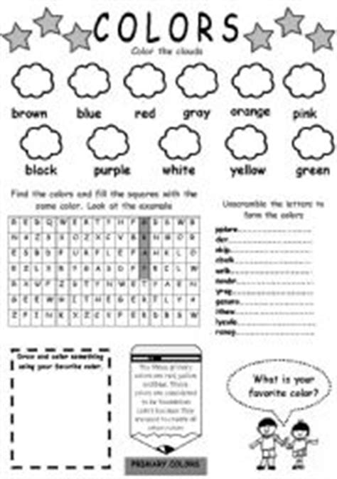 16 Best Images of Beginner English Worksheets Colors - English Colors ...
