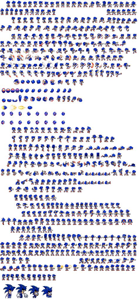 Sonicexe Sprite Sheet By Supersubtomicsonic On Deviantart