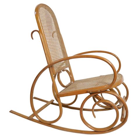 Vintage Bentwood Rocking Chair Att To Thonet For Sale At 1stdibs