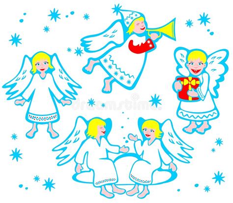 Cartoon Angels Stock Vector Illustration Of Illustration