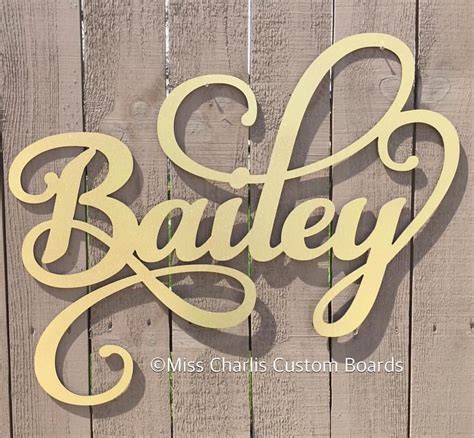 30 Bailey Font 17 Gold Metal Please Email For Pricing And Sizing💕