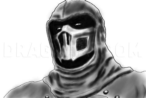 How To Draw Noob Saibot Step By Step Drawing Guide By Cmilodonka