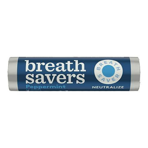 Breath Savers Mints Peppermint Sugar Free 075 Ounce Roll Pack Of