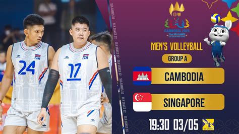 Cambodia Singapore Group A Mens Volleyball Sea Games 32 Youtube