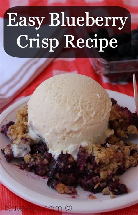 It doesn’t count calories, but does keep a very watchful eye on the macros you consume everyday. Easy Blueberry Crisp - iSaveA2Z.com