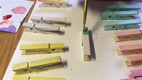 Painting Clothes Pins Youtube