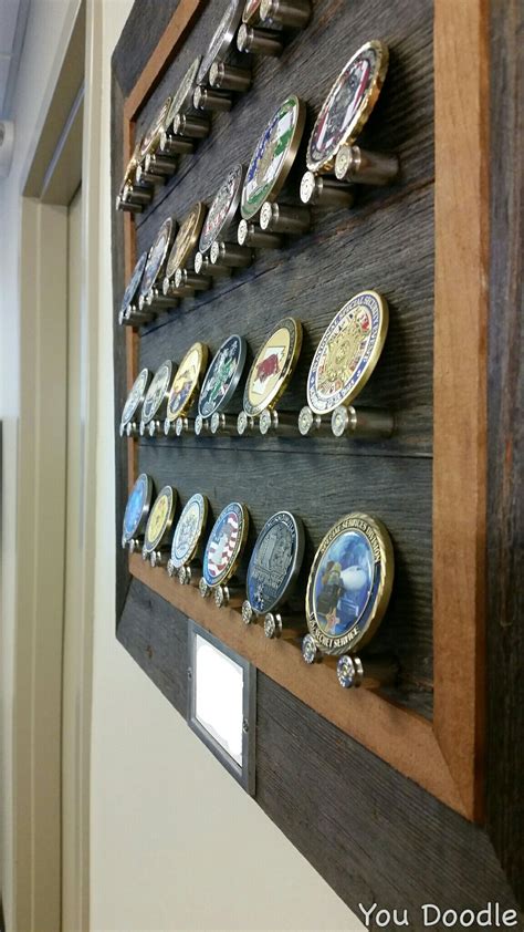 Coin Display - possible DIY | Coin display, Military coin display, Challenge coin display