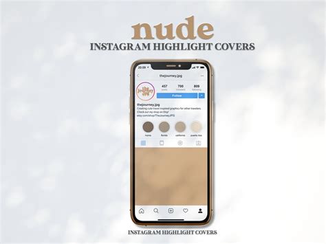 Nude Instagram Highlight Covers Tan Cream Beige IG Etsy