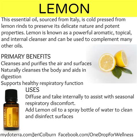 Doterra Lemon Essential Oil Lemon Essential Oils Essential Oils