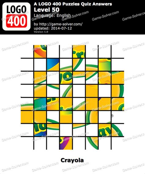 A Logo 400 Puzzles Quiz Level 50 - Game Solver