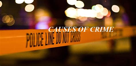Such knowledge is critical if programs are to be devised to deter or prevent crime. Causes of Crime - Law Times Journal