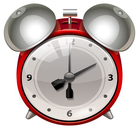 Red Alarm Clock Png Clip Art