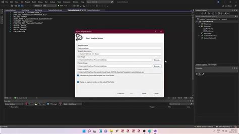 Exporting A Visual Studio Project Template Youtube
