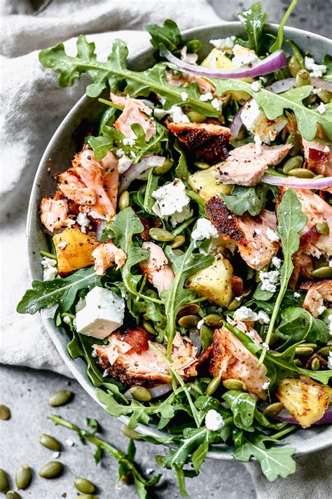 Grilled Salmon Salad Recipe Cooking For Keeps