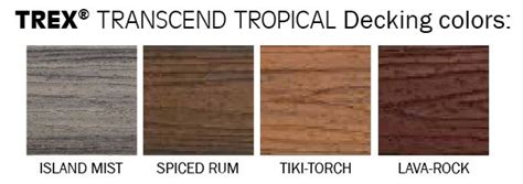 The trex decking and railing color guide offers a way to view realistic color and grain patterns for all of our decking boards on a heavy stock of paper. Trex Transcend Decking-FL-MI | Weekes Forest Products