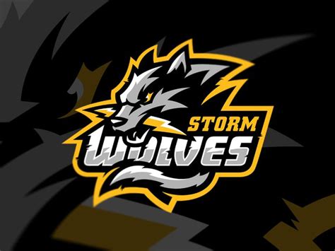 Storm Wolves Sports Team Logos Sports Logo Design Esports Logo