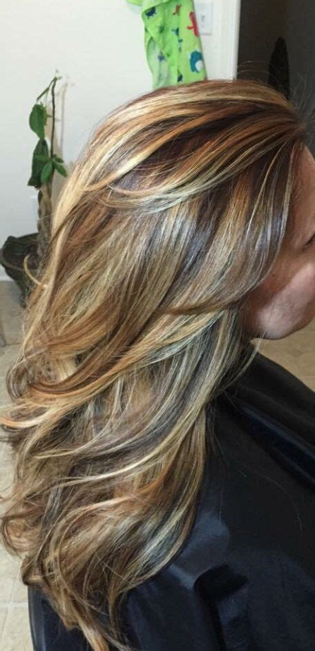 Red, blonde and caramel create. Pin on hair