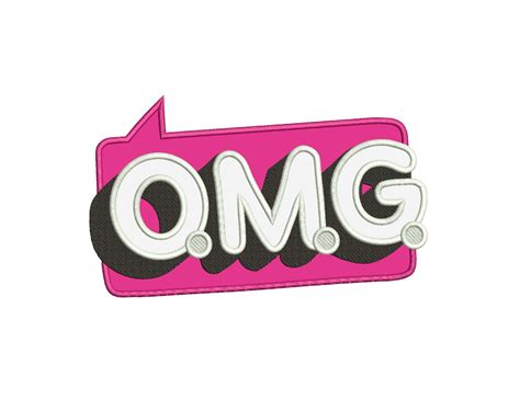 Omg Logo Lol Surprise Omg Applique Design Applique Designs Design