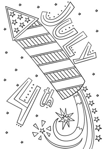 Maybe you would like to learn more about one of these? Fourth of July Fireworks Doodle coloring page | Free ...
