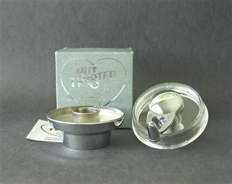 Vintage Chrome Nut Twister Gourmet Nutmeg Mill By